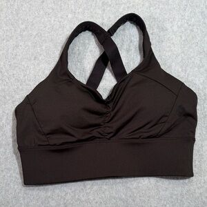 Handful Sleek Black Sports Bra for Women